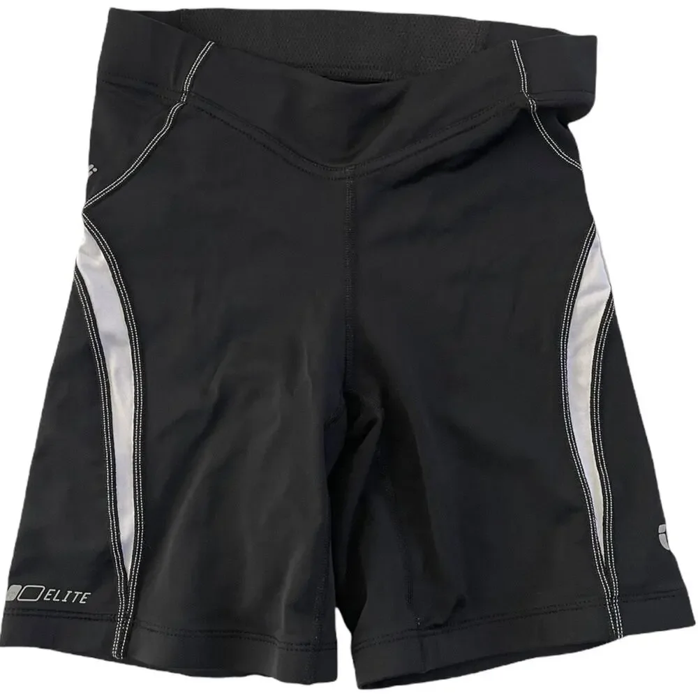 Pearl Izumi Women’s XS elite series black spandex shorts Back Zip Pocket #7371